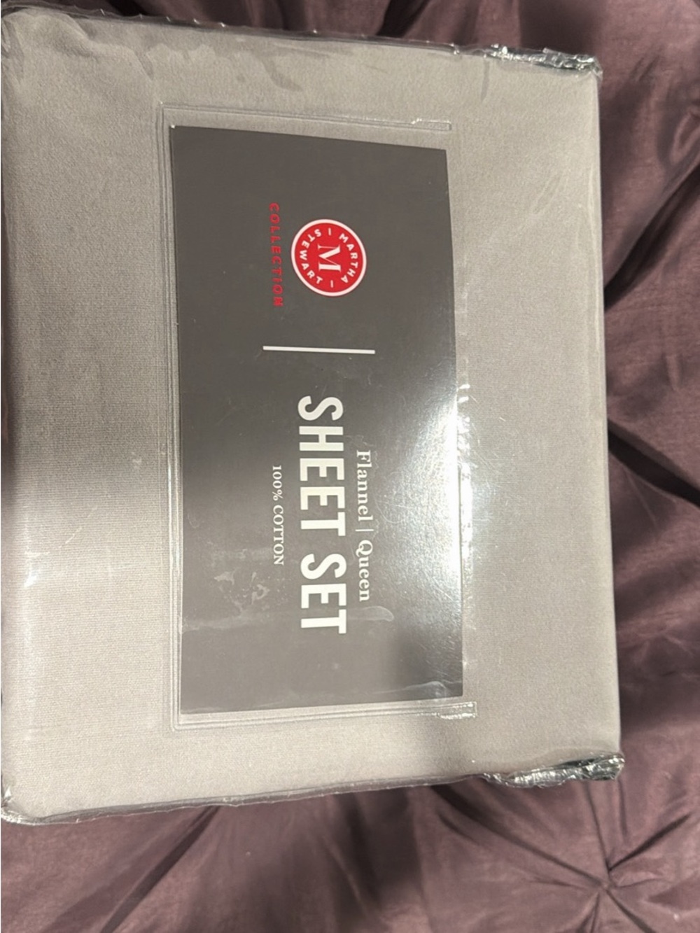 Flannel Queen Sheet Set - Gray